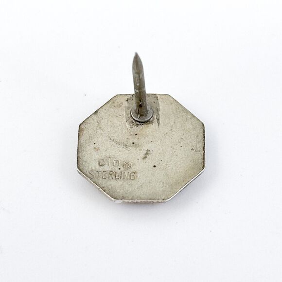 Vintage Sterling Silver Bell System B.T. Co. of PA Tie Pin - Picture 4 of 7